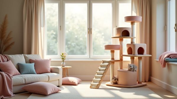 Un arbre à chat pour allier confort et esthétique dans votre maison