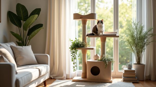 Un arbre à chat pour allier confort et esthétique dans votre maison